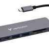 VERBATIM USB-C ESSENTIALS  MULTIPORT HUB 7 PORT WCF (P)