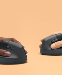 LOGITECH Lift Vertical Ergonomic Mouse Vertical mouse ergonomic left-handed optical 6 buttons wireless Bluetooth 2.4 GHz