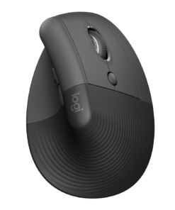 LOGITECH Lift for Business Vertical mouse ergonomic 6 buttons wireless Bluetooth 2.4 GHz Bolt USB receiver graphite