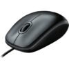 LOGITECH B100 Mouse right and left-handed optical 3 buttons wired USB white
