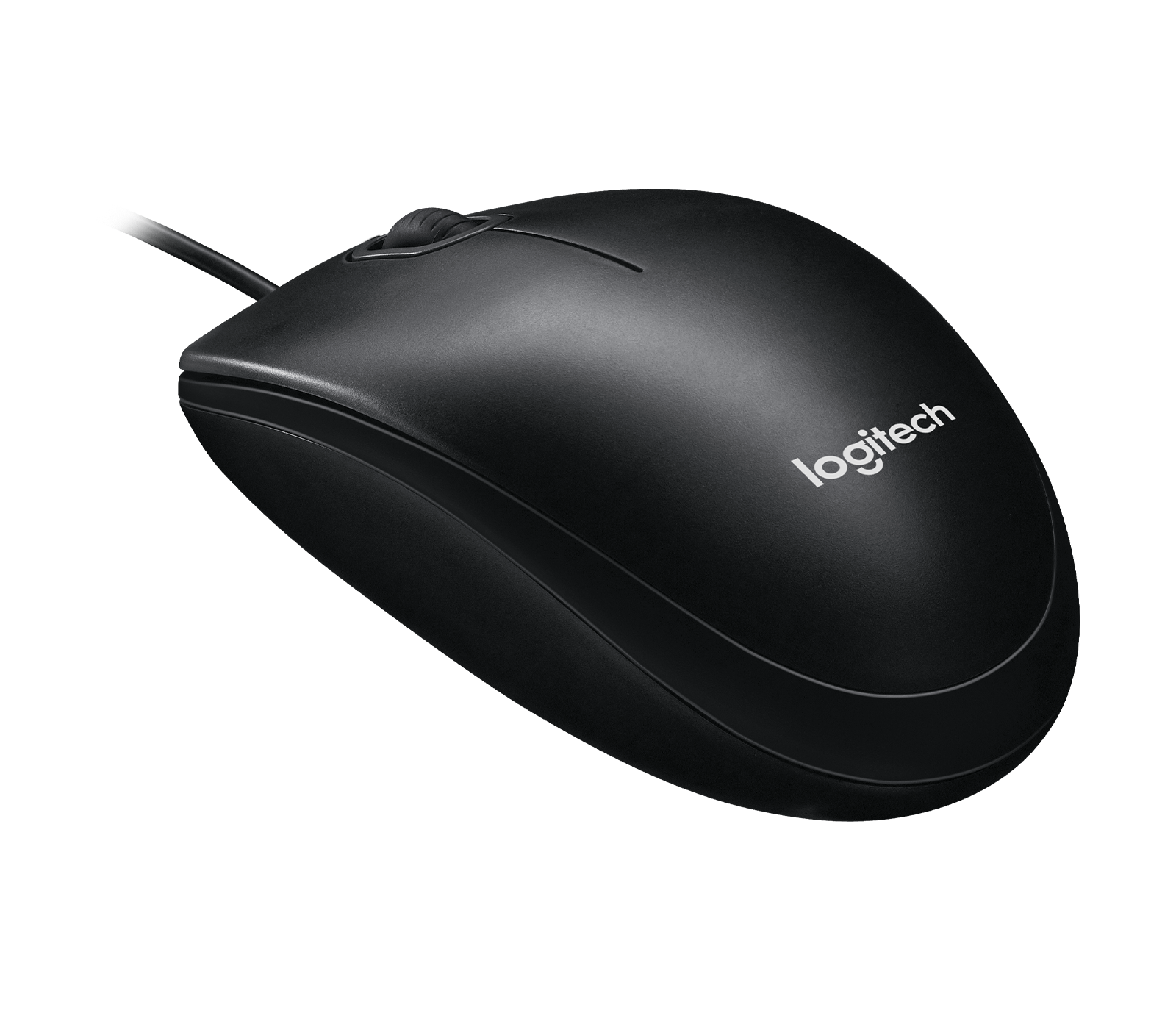 LOGITECH M100 Mouse full size right and left-handed optical 3 buttons wired USB black – Image 3