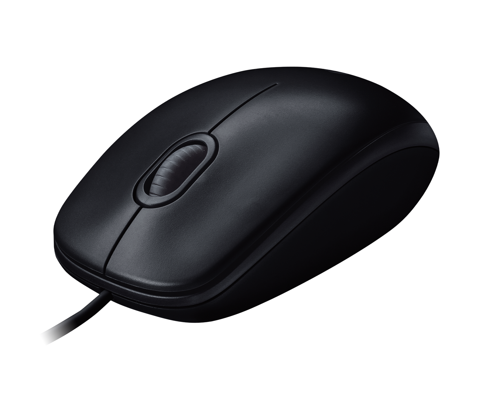 LOGITECH M100 Mouse full size right and left-handed optical 3 buttons wired USB black – Image 4