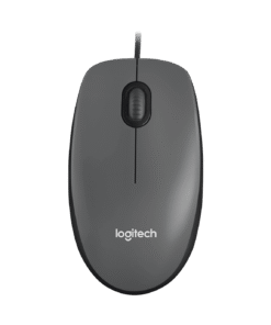 LOGITECH M100 Mouse full size right and left-handed optical 3 buttons wired USB black