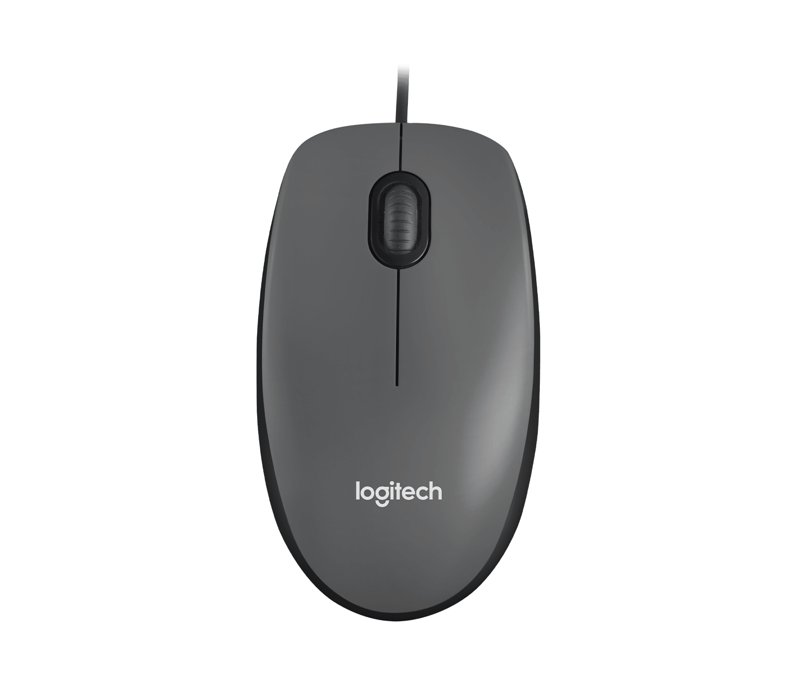 LOGITECH M100 Mouse full size right and left-handed optical 3 buttons wired USB black