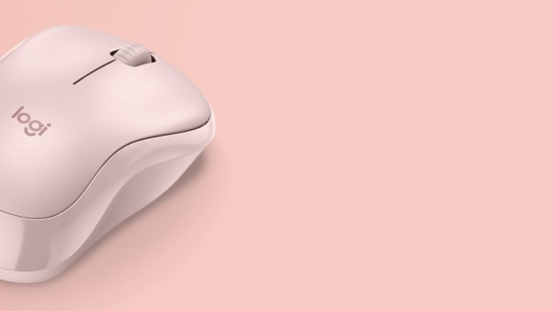 LOGITECH M240 Silent Mouse right and left-handed optical 3 buttons wireless Bluetooth rose – Image 2