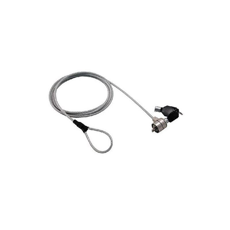MCL-SAMAR MCL Antivol type câble à encoche système à clef pour PC portable - 1,80m