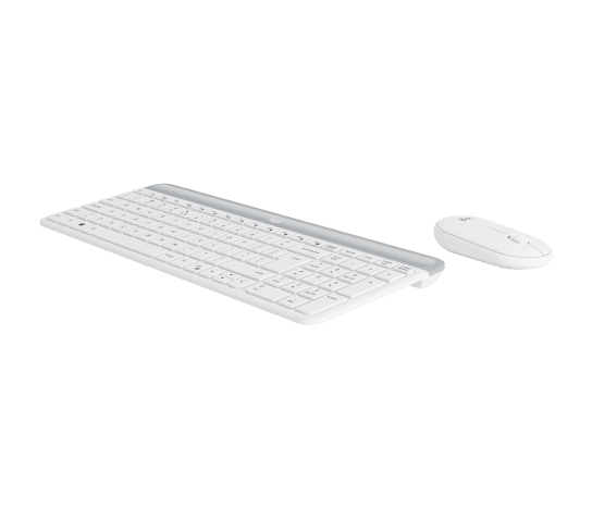 LOGITECH Slim Wireless Keyboard and Mouse Combo MK470 OFFWHITE (FR) – Image 2