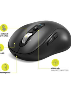 PORT DESIGNS Mouse Rechargeable Bluetooth Pro Bulk – Image 3