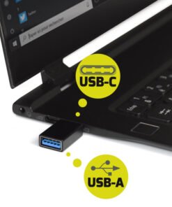 PORT DESIGNS Twin Pack - USB Type C to USB Type A Female Converters – Image 5