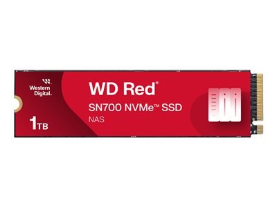 WD Red SSD SN700 NVMe 1To M.2 2280 PCIe Gen3 8Gb/s internal drive for NAS devices POWERED BY SANDISK
