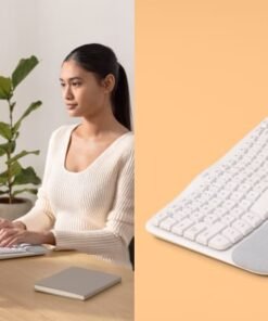 LOGITECH Wave Keys Wireless Ergonomic Keyboard - OFFWHITE (FR) – Image 3